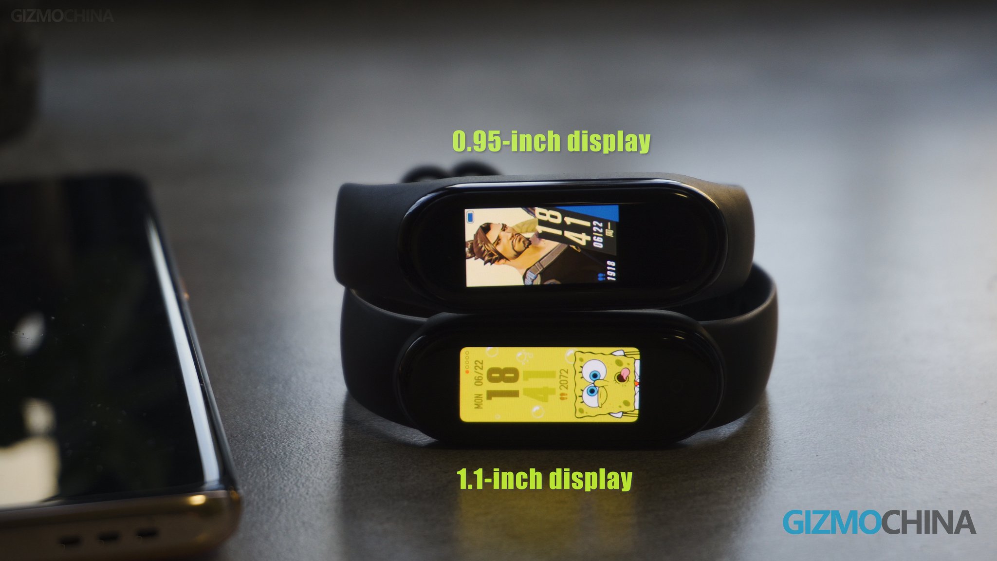 Mi Band 5 vs Mi Band 4 Display