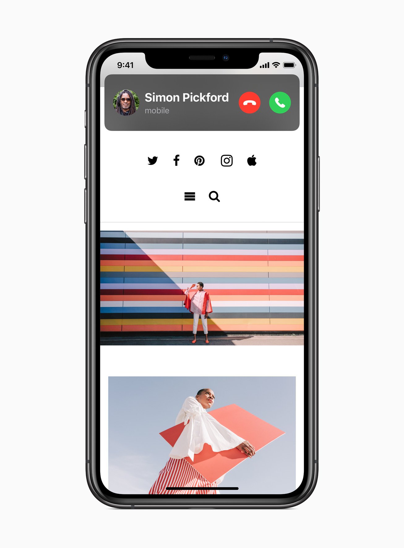 iOS 14 Calling Screen